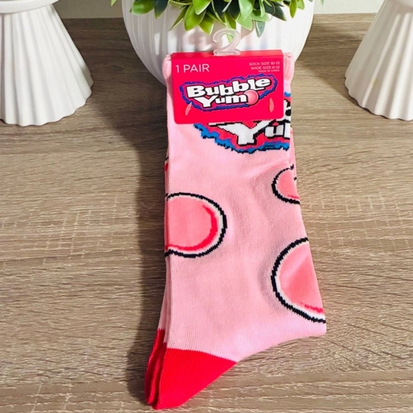 Pink and Red Men's Socks - Picture 1 of 2